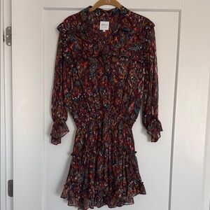 Misa Vitoria Multicolor Ruffle Dress